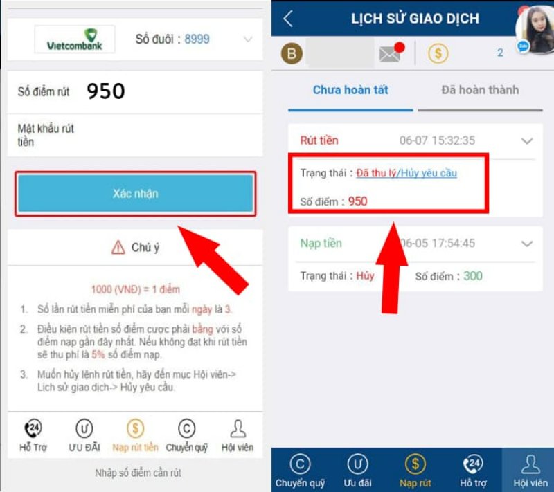 Chi tiết thực hiện cách rút tiền tại nhà cái 8XBET