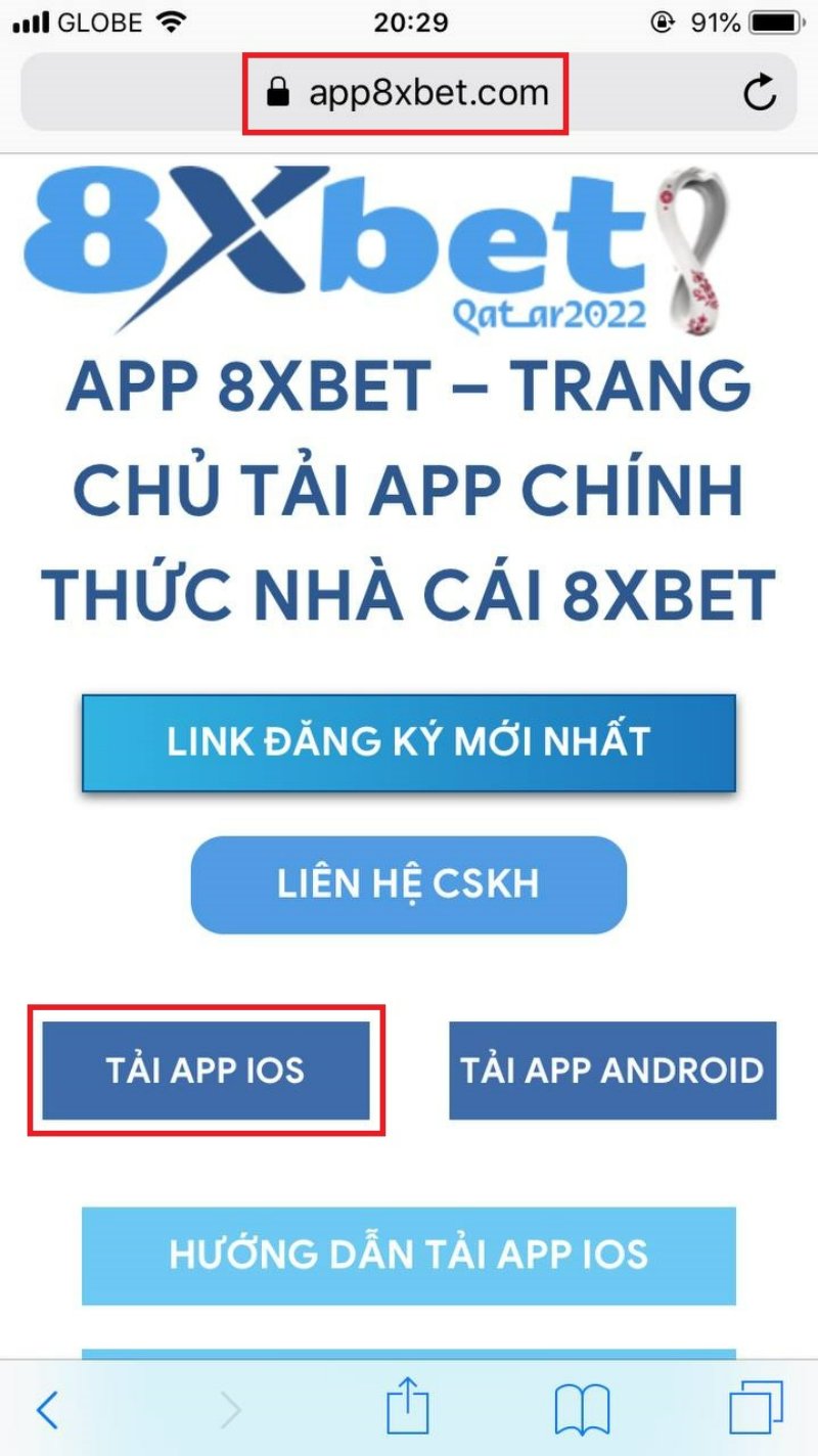 Hướng dẫn tải app 8Xbet đơn giản